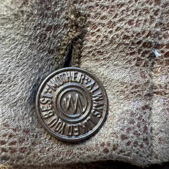 MOTHER The Looker Skinny Faux Suede Pants – "Crackle Tan" Brown Wash Size 28 - Picture 4 of 12